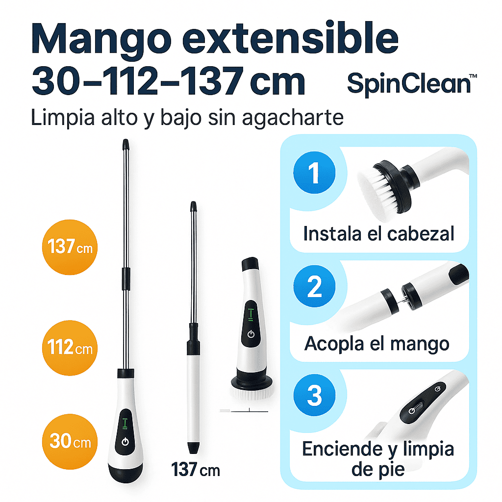 SpinClean™ Cepillo Eléctrico 7 en 1 Multiusos