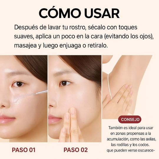 Skinpeel™ Combo de Ampolla exfoliante rejuvenecedora con arroz coreano