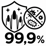 Reduce hasta el 99,9 % de bacterias