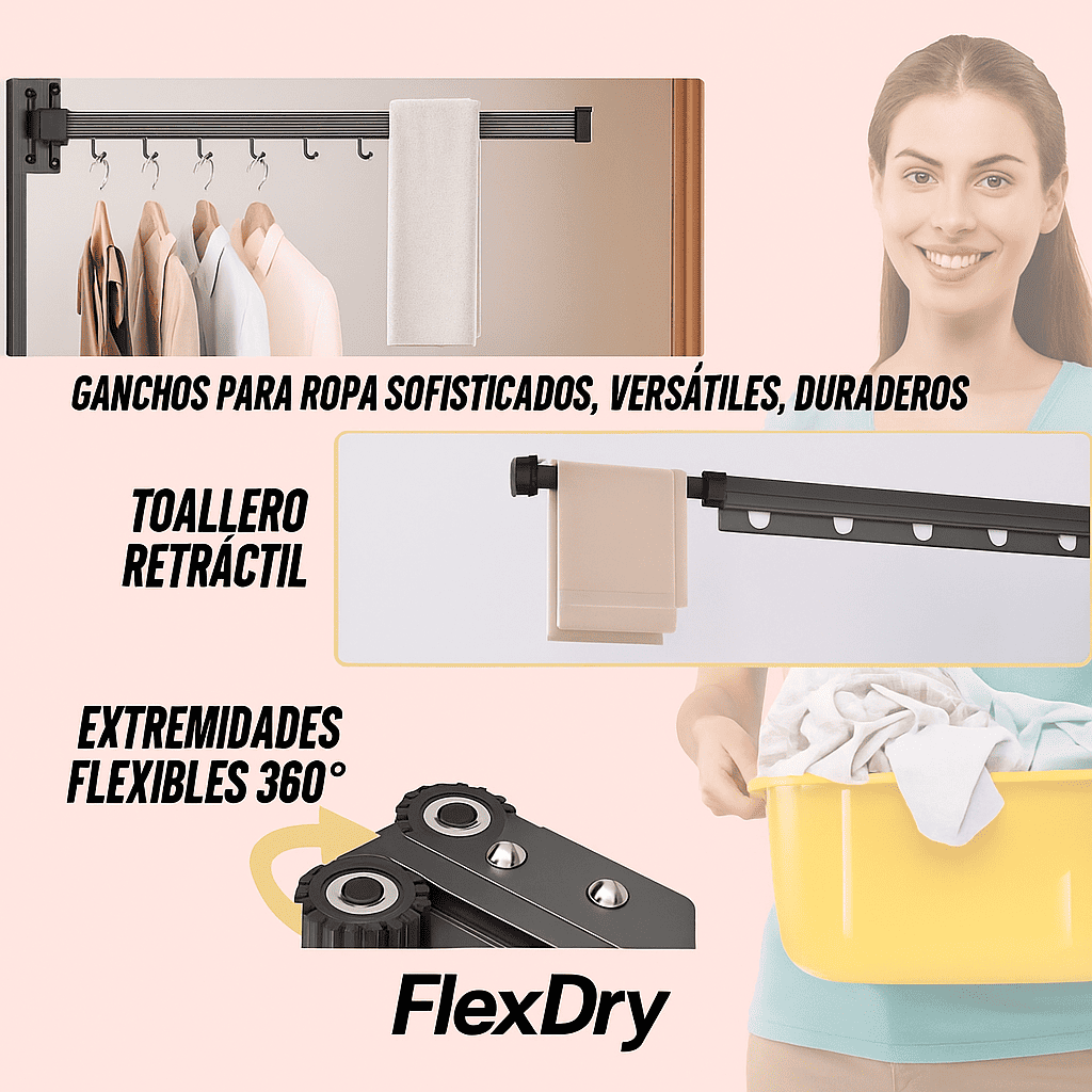 FlexDry Pro™ Tendedero De Ropa Plegable