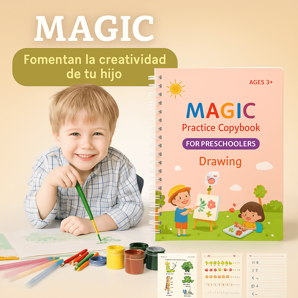 Magic Letters Kit – Set de libros mágicos de caligrafía