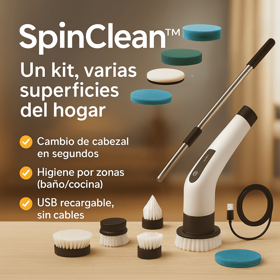 SpinClean™ Cepillo Eléctrico 7 en 1 Multiusos