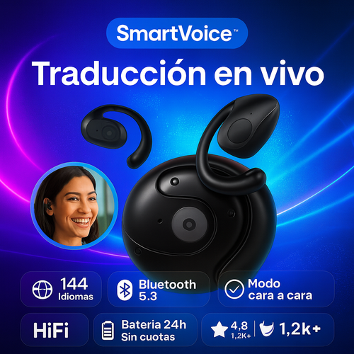 SmartVoice™ Audífonos Traductores Inteligentes