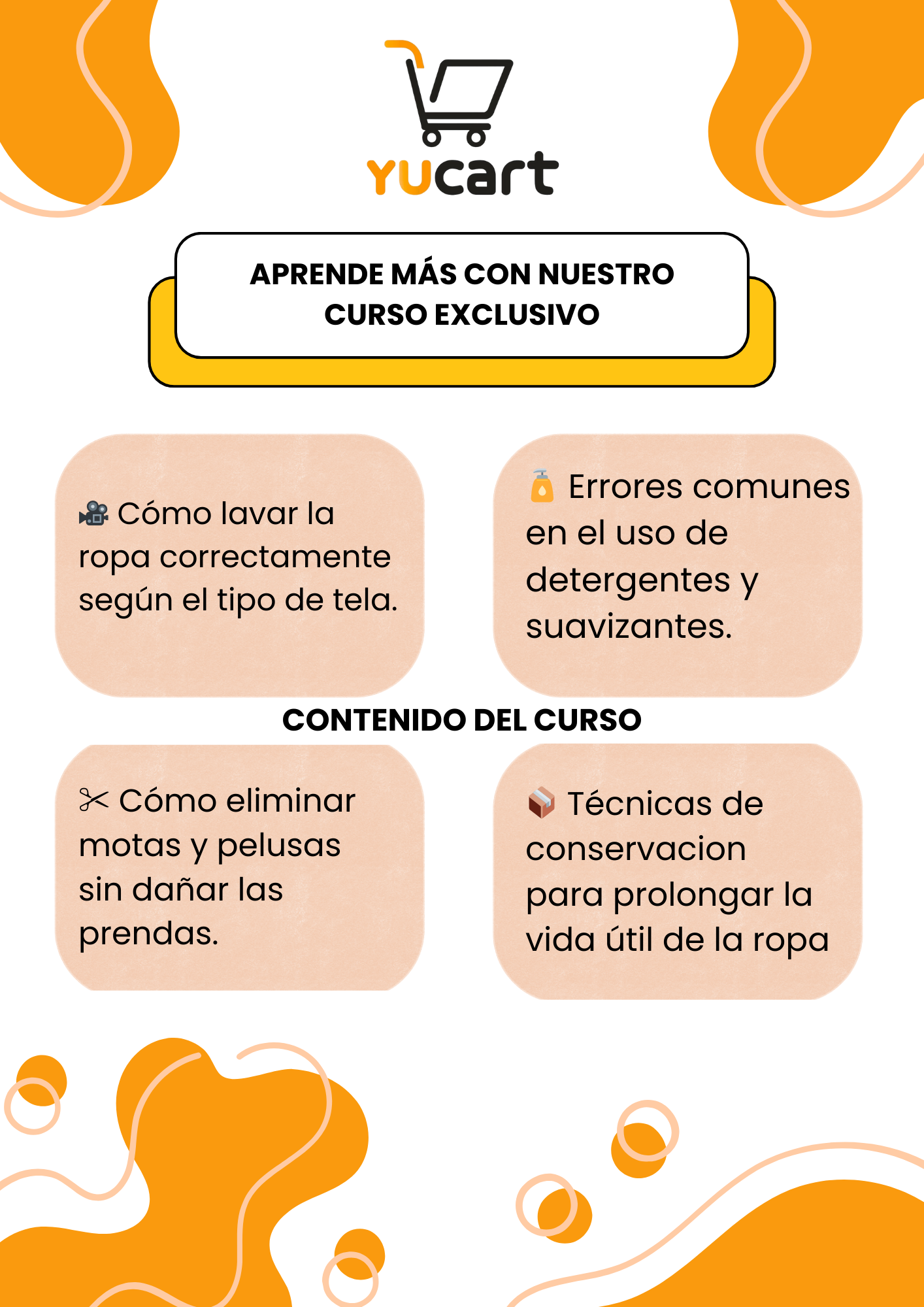 CUIDADO TOTAL DE TU ROPA (PDF + VIDEOS +85min)