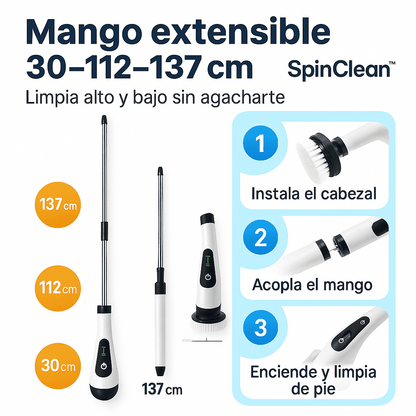 SpinClean™ Cepillo Eléctrico 7 en 1 Multiusos