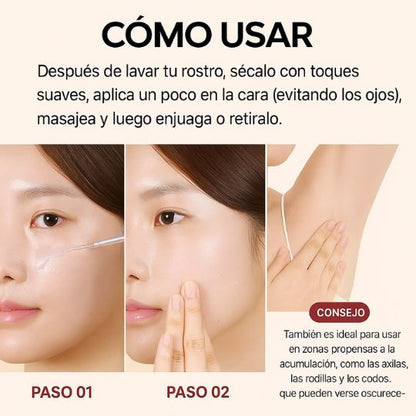 Skinpeel™ Combo de Ampolla exfoliante rejuvenecedora con arroz coreano