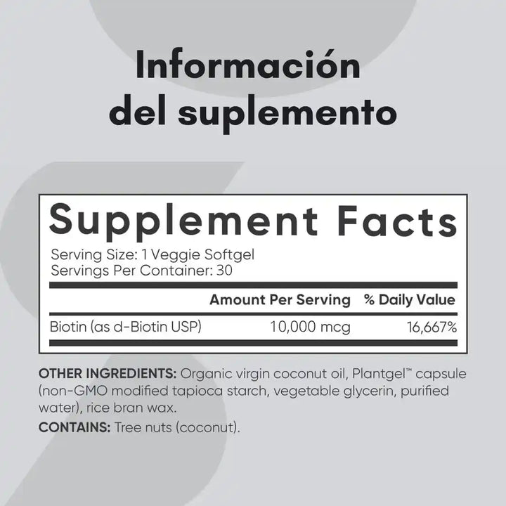 GlowBiotin™ Mega Biotina Max Strength 10K