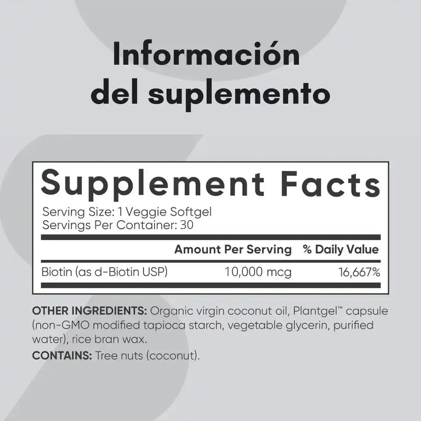 GlowBiotin™ Mega Biotina Max Strength 10K