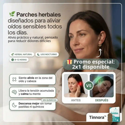 Despídete del zumbido y el mal descanso con Tinnora™ en 2x1