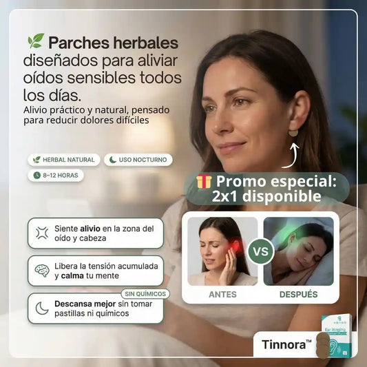 Despídete del zumbido y el mal descanso con Tinnora™ en 2x1