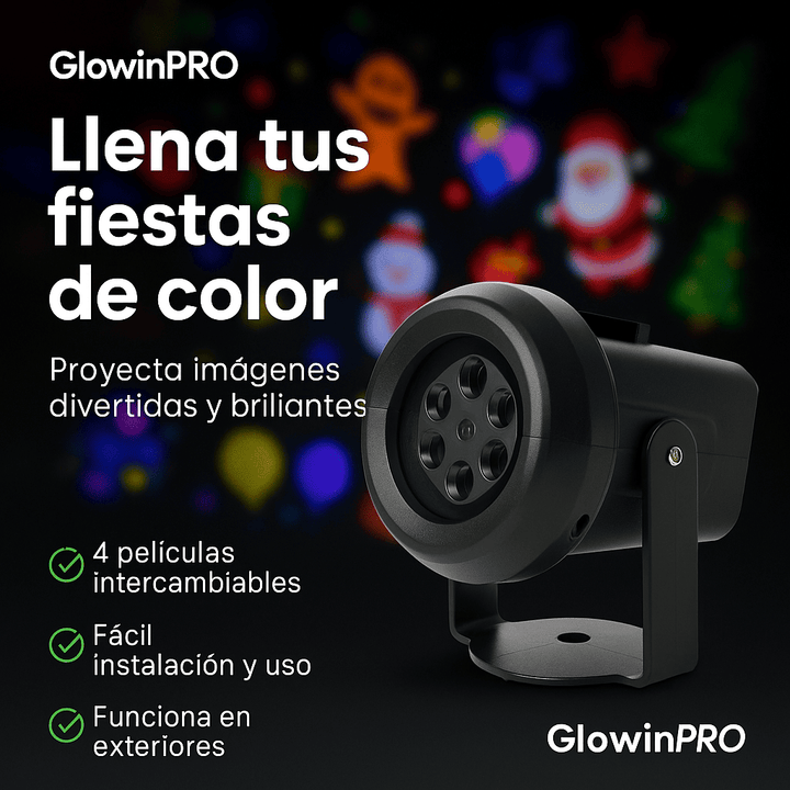 GlowinPRO™ Proyector de Festividades PRO