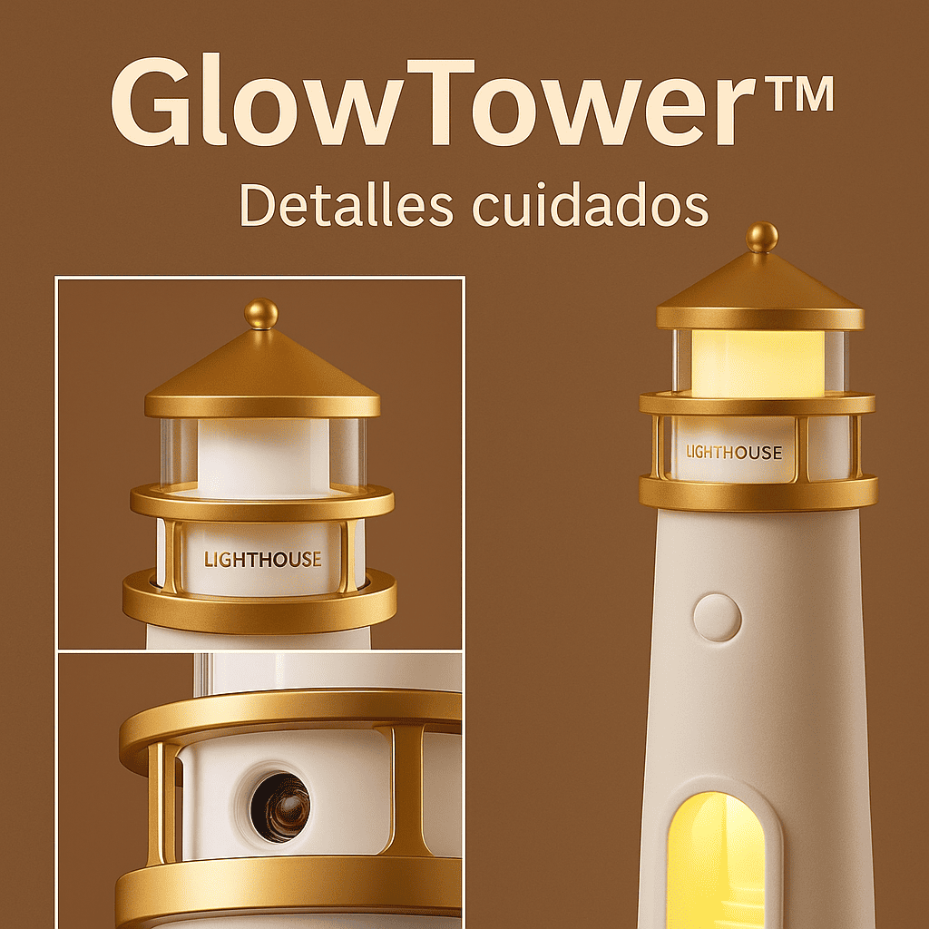 GlowTower™ Lámpara con proyector de luna