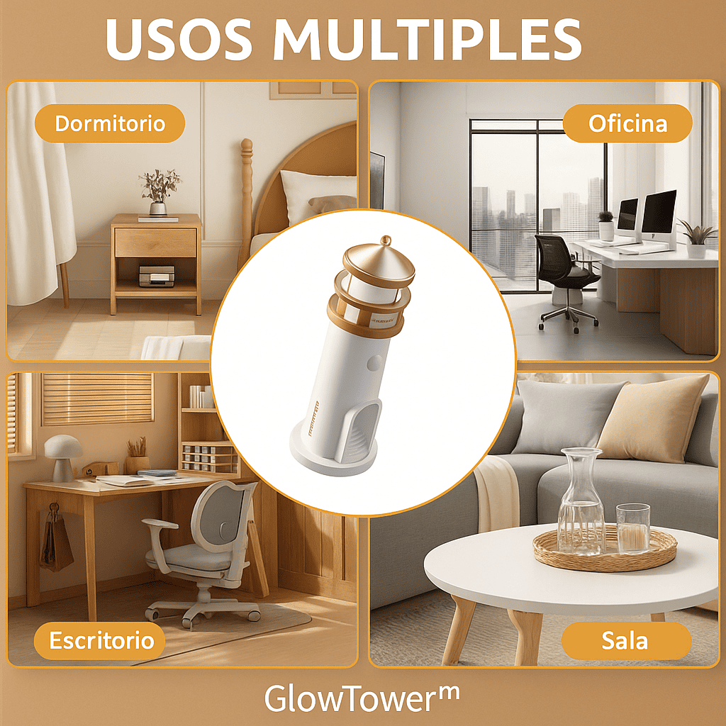 GlowTower™ Lámpara con proyector de luna