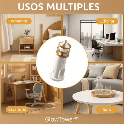 GlowTower™ Lámpara con proyector de luna