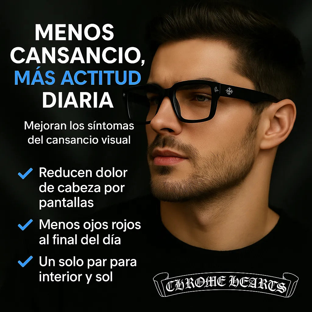 ChromeShield™ Lentes fotocromáticos ten tus ojos descansados con filtro luz azul