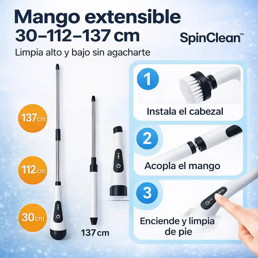 Logra una limpieza profunda sin esfuerzo con SpinClean™
