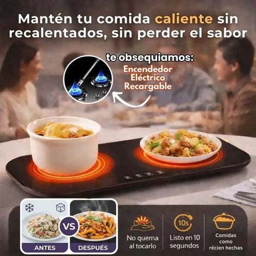 Mantiene tu comida caliente para disfrutarla sin faltas con HotPlate Duo™