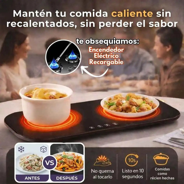 Mantiene tu comida caliente para disfrutarla sin faltas con HotPlate Duo™