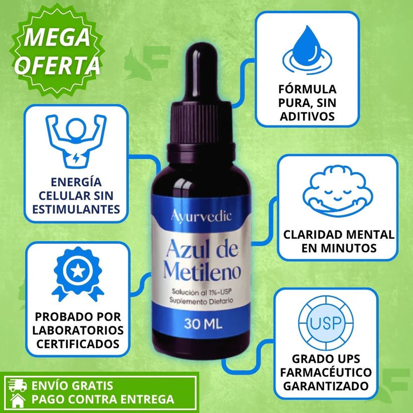 NootraBlue™ Dúo – Azul de Metileno para una Mente clara con 4 Gotas