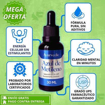 NootraBlue™ Dúo – Azul de Metileno para una Mente clara con 4 Gotas