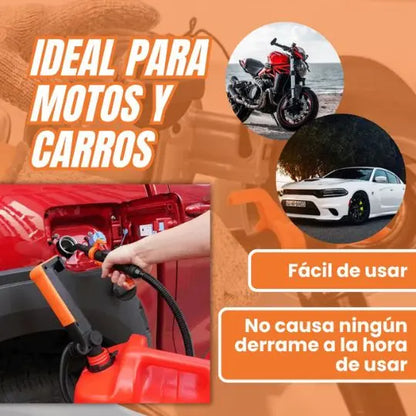Transfiere gasolina sin líos ni regueros con FlowGo™