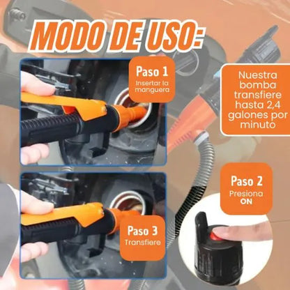 Transfiere gasolina sin líos ni regueros con FlowGo™
