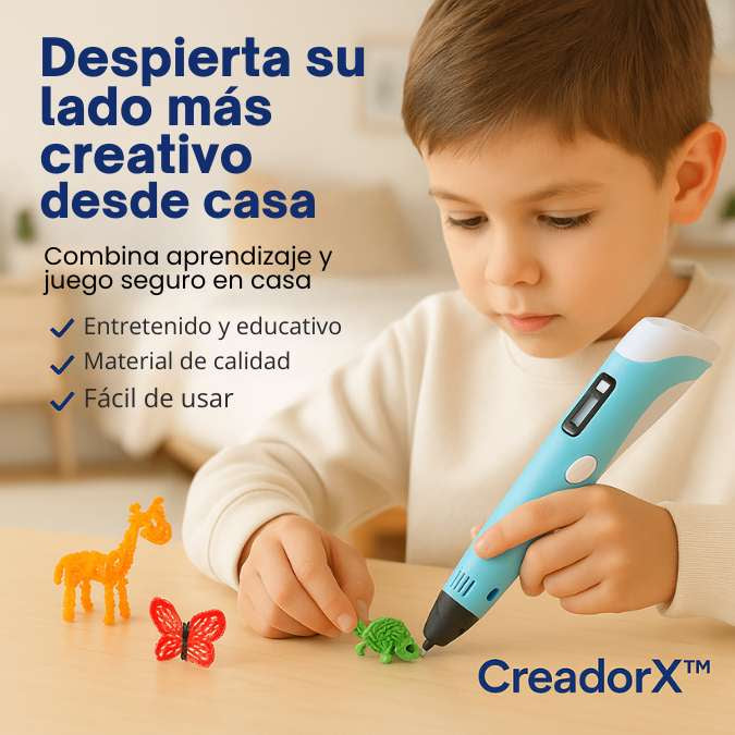 CreadorX™ - Lápiz 3D para estimular creatividad sin Pantallas
