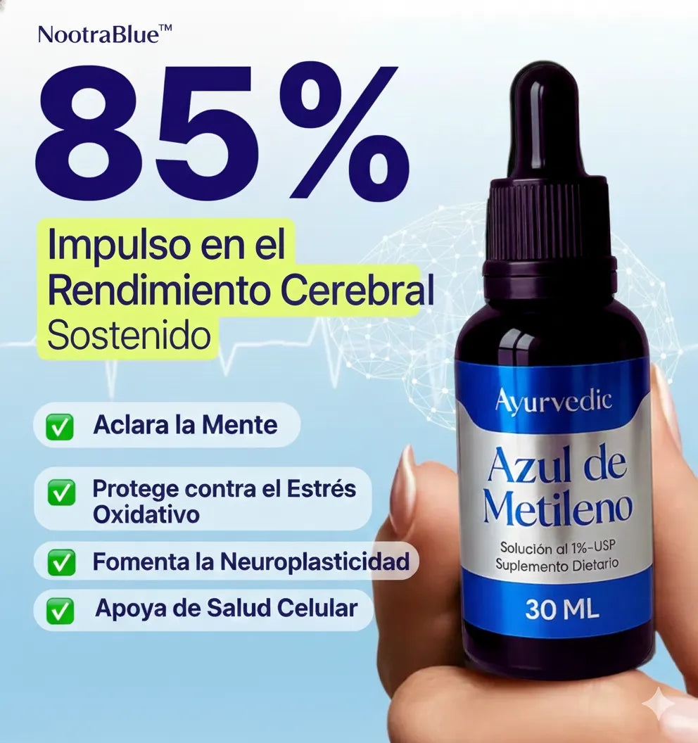 NootraBlue™ Dúo – Azul de Metileno para una Mente clara con 4 Gotas