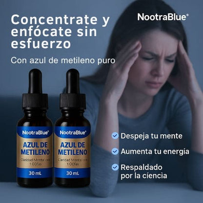 NootraBlue™ Dúo – Azul de Metileno para una Mente clara con 4 Gotas