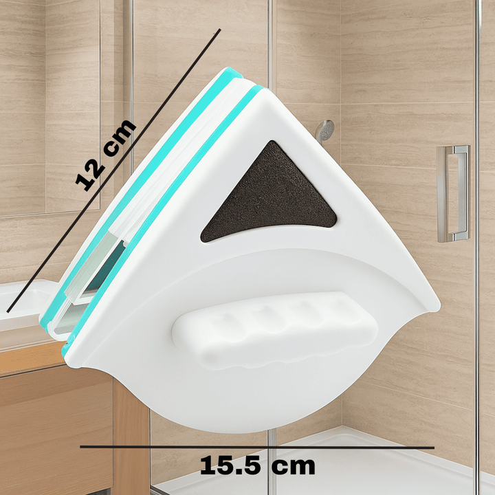 TriangloMag™ Limpiador Magnético Doble Cara para Ventanas Altas sin Riesgos