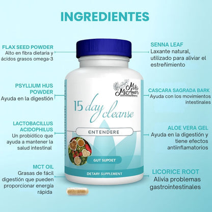 SmoothClean™ - Cápsulas Naturales Para Aliviar la Hinchazón Intestinal