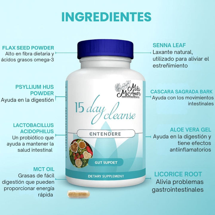 SmoothClean™ - Cápsulas Naturales Para Aliviar la Hinchazón Intestinal