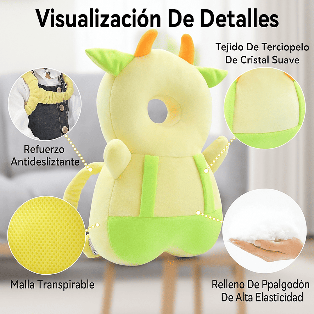 BebiBum™ Almohada protectora para caídas de bebé + rodilleras para Gateo