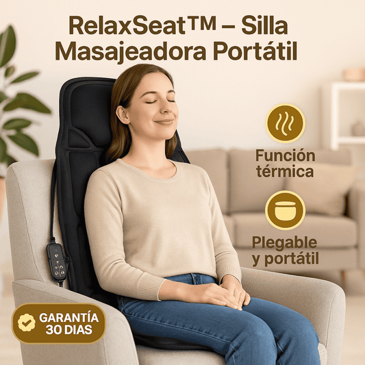 RelaxSeat™ – Silla Masajeadora Portátil