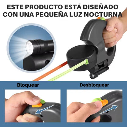 DualWalk™ - Correa Doble Para Perros y con Linterna Integrada