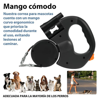 DualWalk™ - Correa Doble Para Perros y con Linterna Integrada