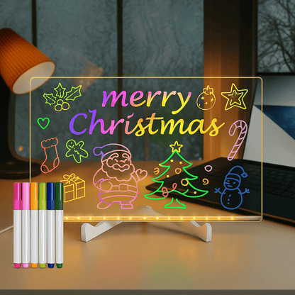 Luminotas™ Tablero LED acrílica con luz + 7 bolígrafos de colores