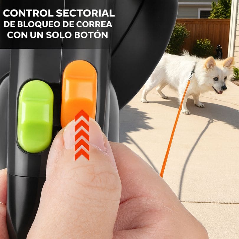 DualWalk™ - Correa Doble Para Perros y con Linterna Integrada