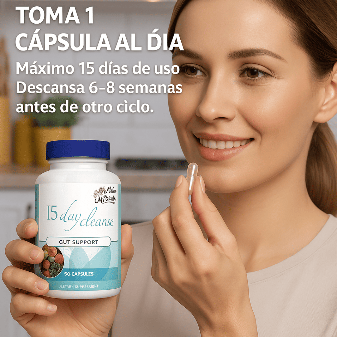 SmoothClean™ - Cápsulas Naturales Para Aliviar la Hinchazón Intestinal