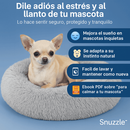 Snuzzle™ - Cama para mascotas pequeñas, La solución probada para su estrés diario