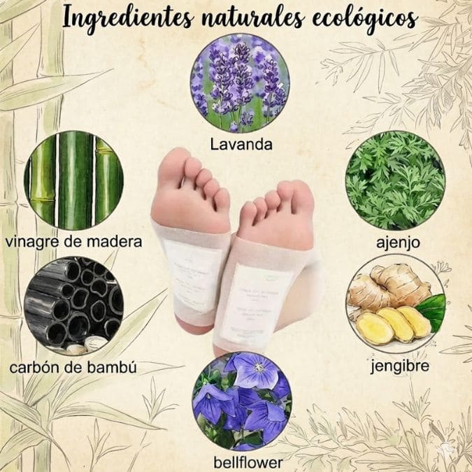 KinoDetox™ Parches para Pies que Limpian Mientras Duermes
