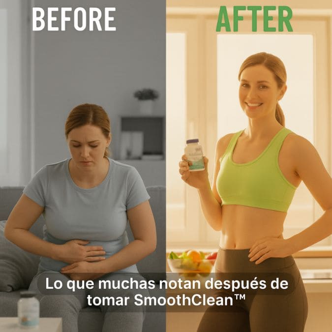 SmoothClean™ - Cápsulas Naturales Para Aliviar la Hinchazón Intestinal