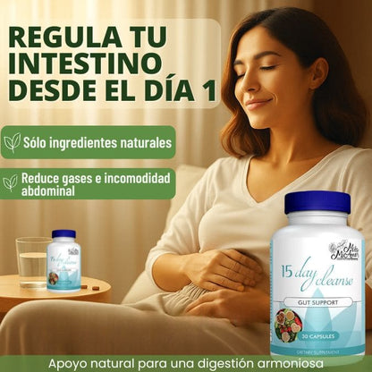 SmoothClean™ - Cápsulas Naturales Para Aliviar la Hinchazón Intestinal