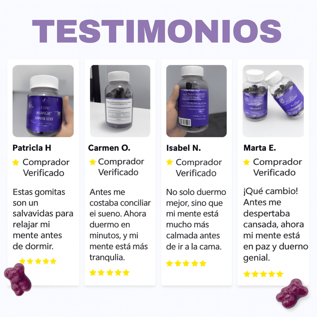SleepBerry™ Gomitas naturales para dormir mejor + 2 REGALOS GRATIS