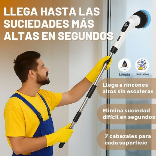 SpinClean™ - Cepillo 7 en 1 de Limpieza Para Suciedad Difícil