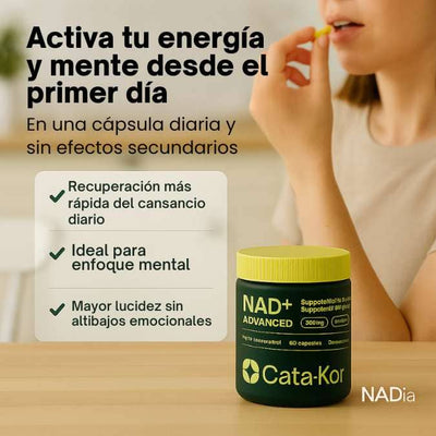 NADia™ - Cápsulas para mejor Vitalidad Mental y Físico Diaria