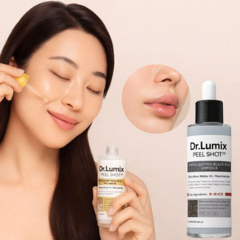 Dr Lumix™ Combo de Ampolla exfoliante rejuvenecedora con arroz coreano