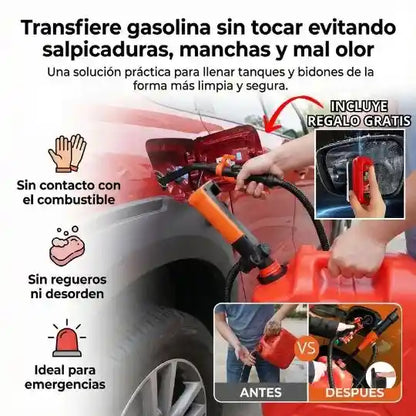 Transfiere gasolina sin líos ni regueros con FlowGo™